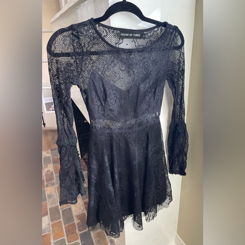 House of Three Black Dress